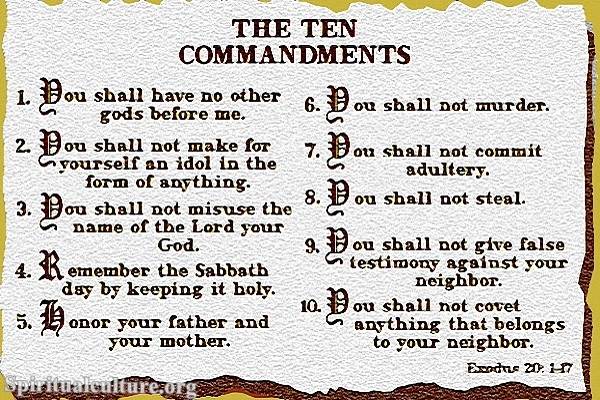 Do Muslims believe in the Ten Commandments?