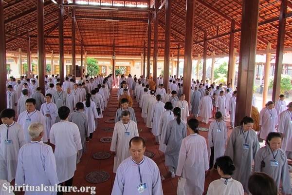 Why do Buddhists wear white?