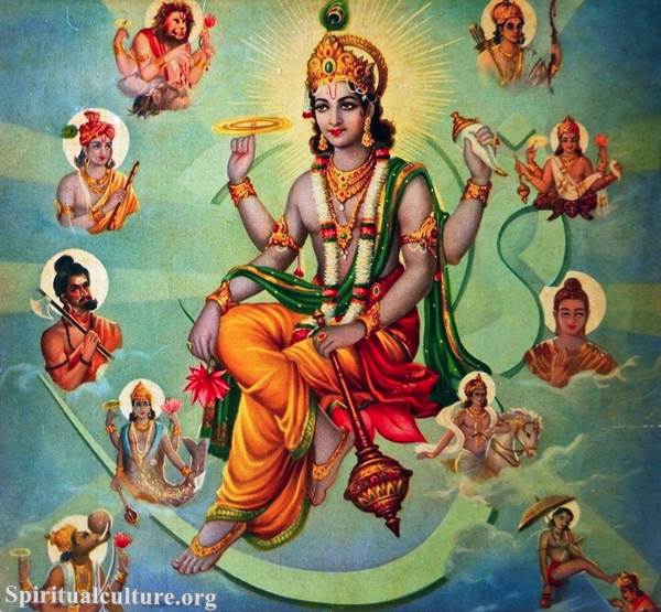 How many avatars of Vishnu?