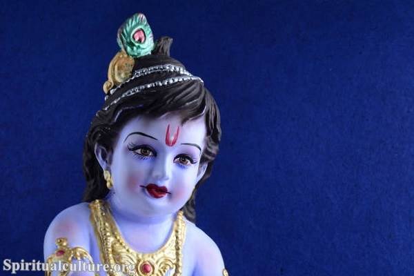 Why is Krishna blue?