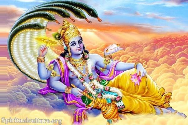 Why is Vishnu blue?